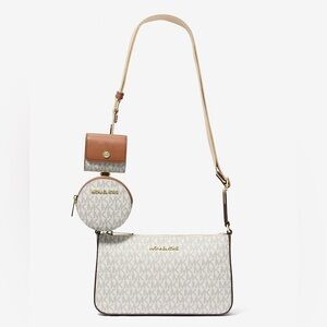 Michael Kors Jet Set Logo Crossbody Bag with Case for Apple Airpods Pro®